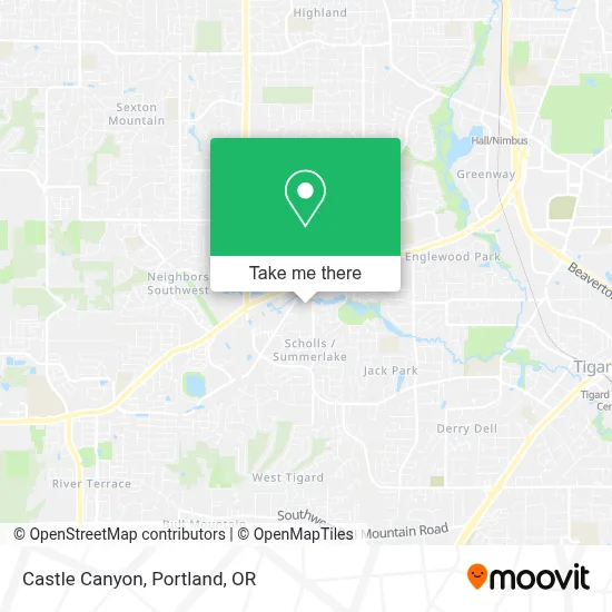 Castle Canyon map