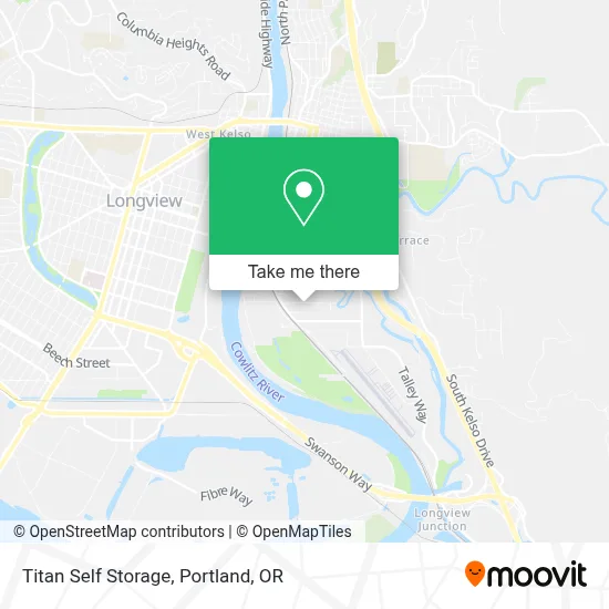 Titan Self Storage map