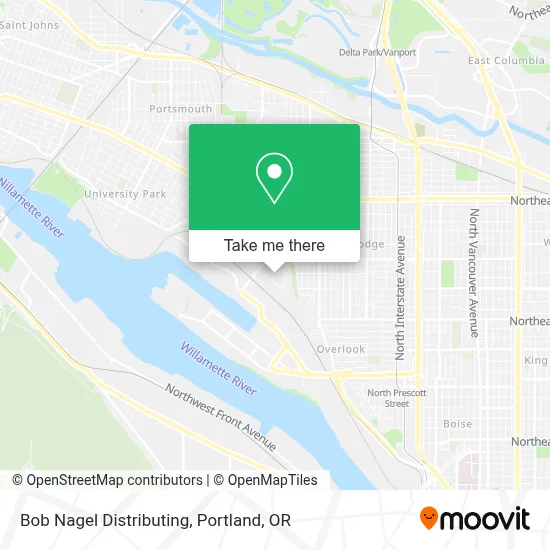 Bob Nagel Distributing map