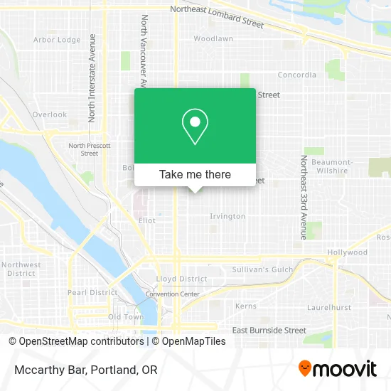 Mccarthy Bar map