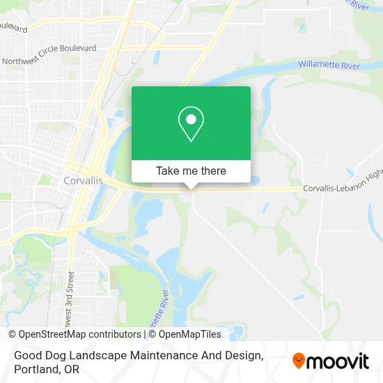 Good Dog Landscape Maintenance And Design map