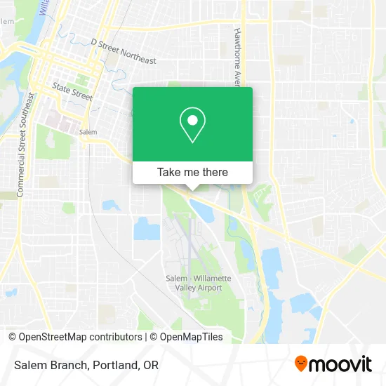 Salem Branch map