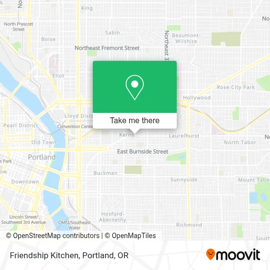 Friendship Kitchen map