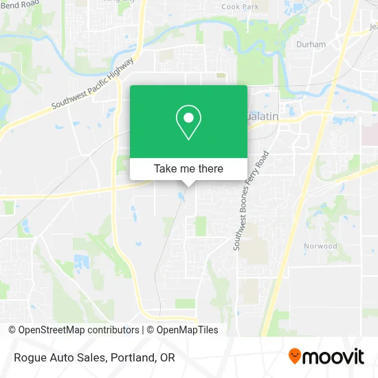 Rogue Auto Sales map