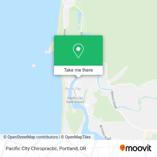 Pacific City Chiropractic map