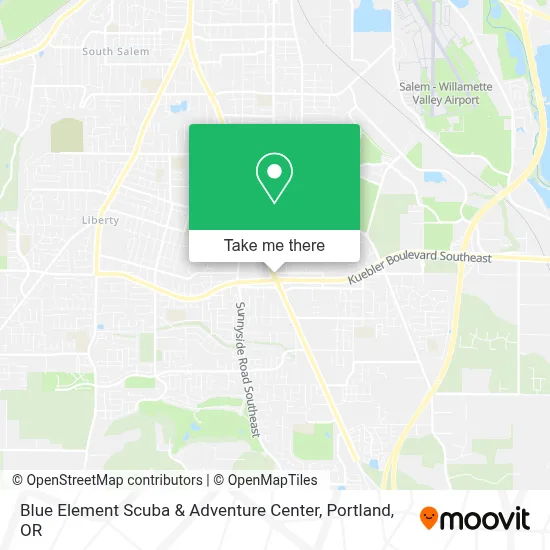 Blue Element Scuba & Adventure Center map