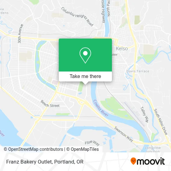 Franz Bakery Outlet map
