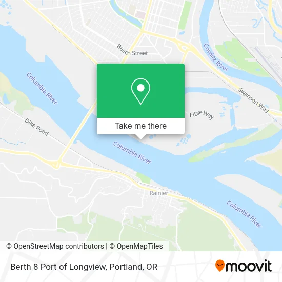 Berth 8 Port of Longview map