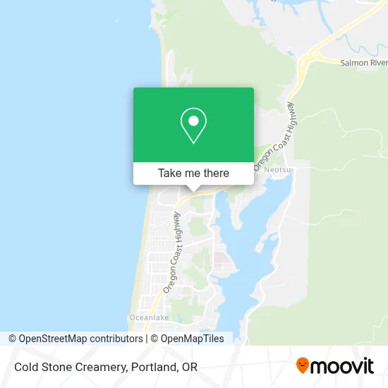 Cold Stone Creamery map