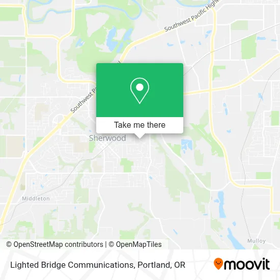 Lighted Bridge Communications map