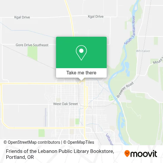 Friends of the Lebanon Public Library Bookstore map