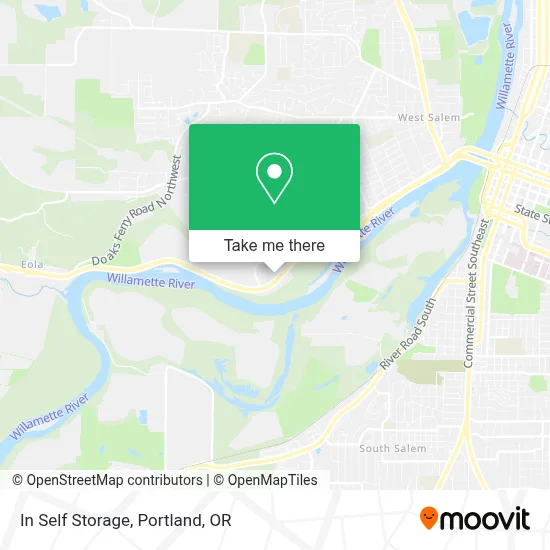In Self Storage map