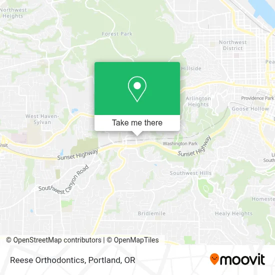 Reese Orthodontics map