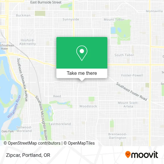 Zipcar map