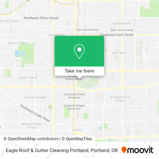 Eagle Roof & Gutter Cleaning Portland map