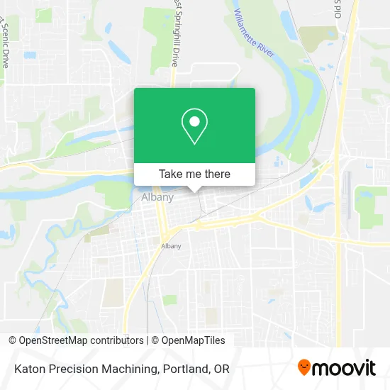 Katon Precision Machining map