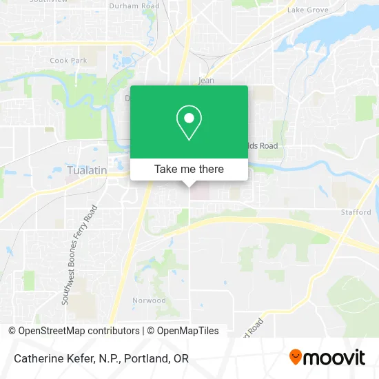 Catherine Kefer, N.P. map
