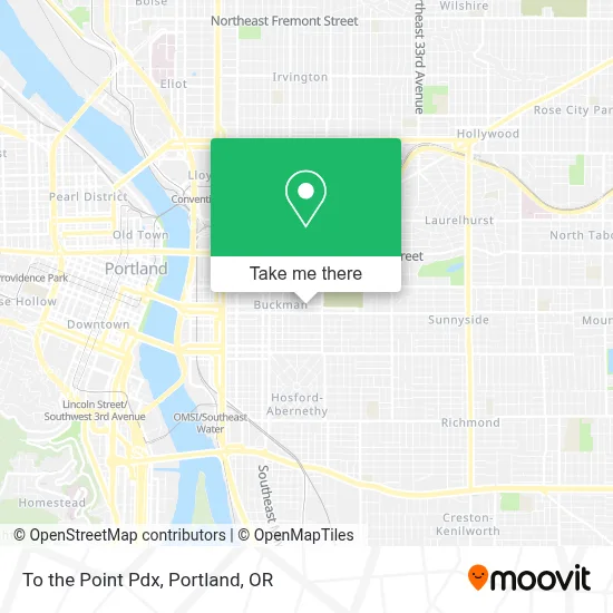 To the Point Pdx map