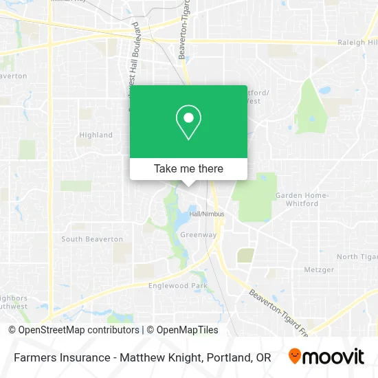 Farmers Insurance - Matthew Knight map
