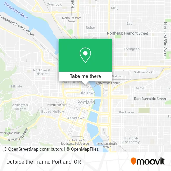 Outside the Frame map
