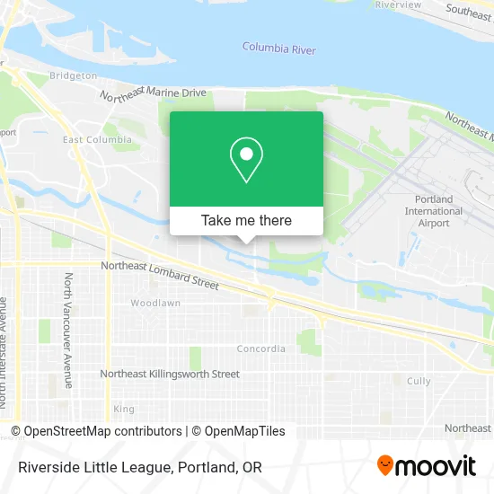 Riverside Little League map