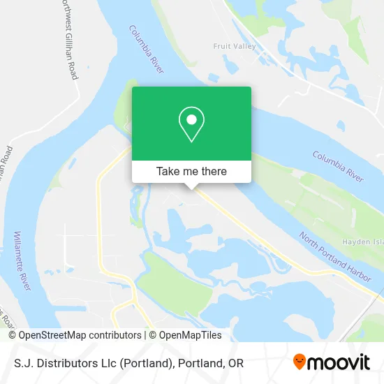S.J. Distributors Llc (Portland) map