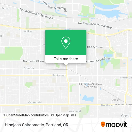 Hinojosa Chiropractic map