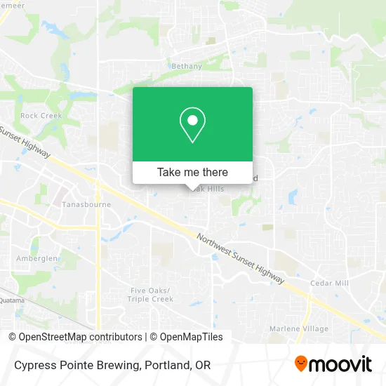 Cypress Pointe Brewing map