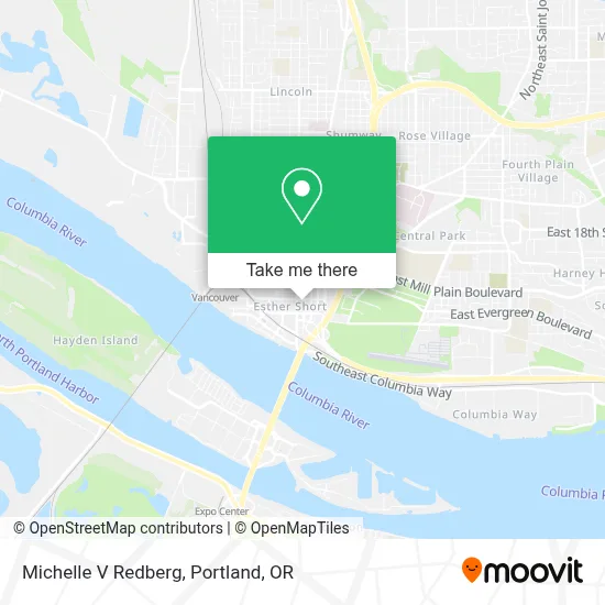Michelle V Redberg map