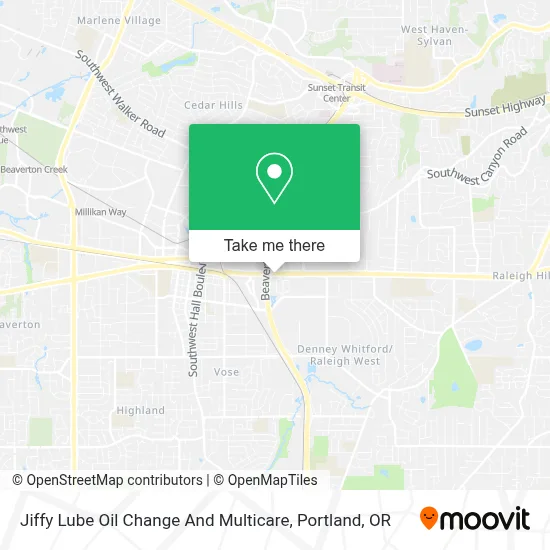 Jiffy Lube Oil Change And Multicare map