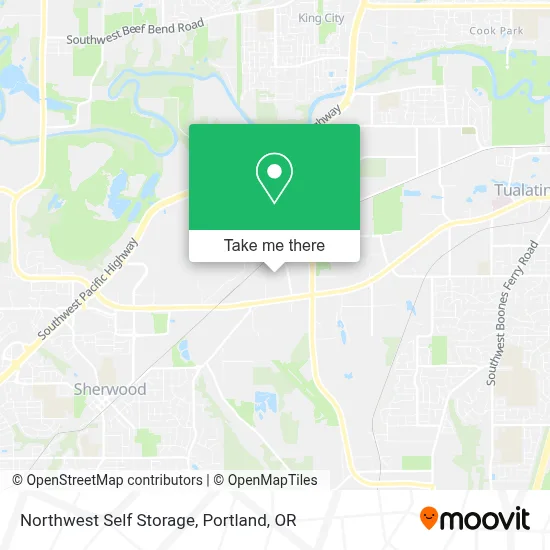 Northwest Self Storage map