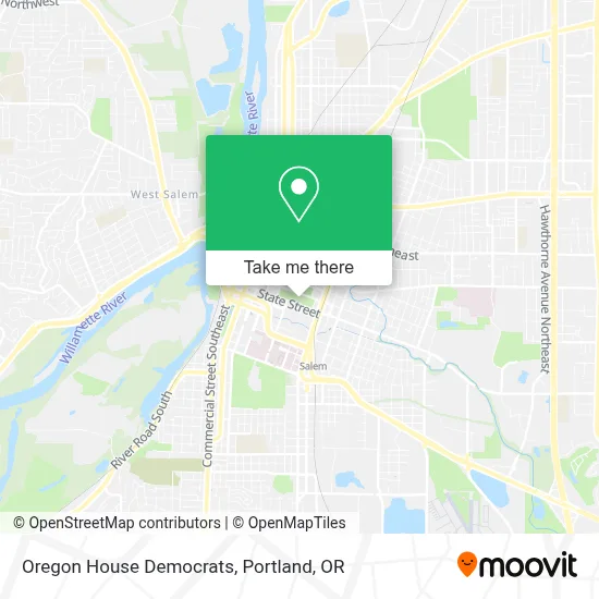 Oregon House Democrats map