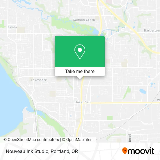 Nouveau Ink Studio map