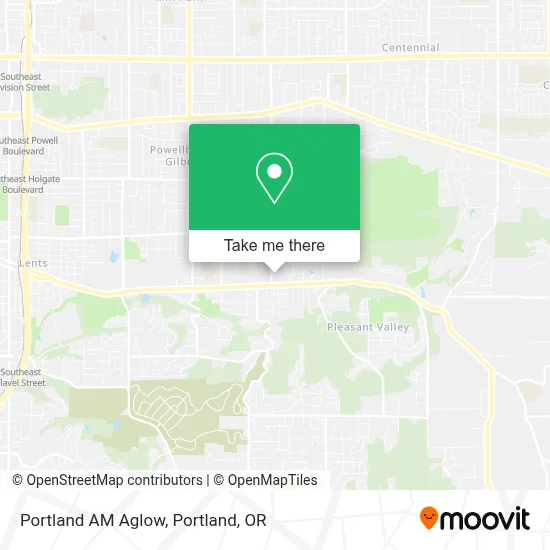 Portland AM Aglow map