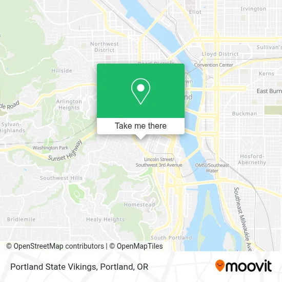 Portland State Vikings map