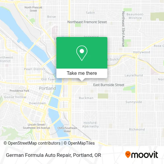 German Formula Auto Repair map