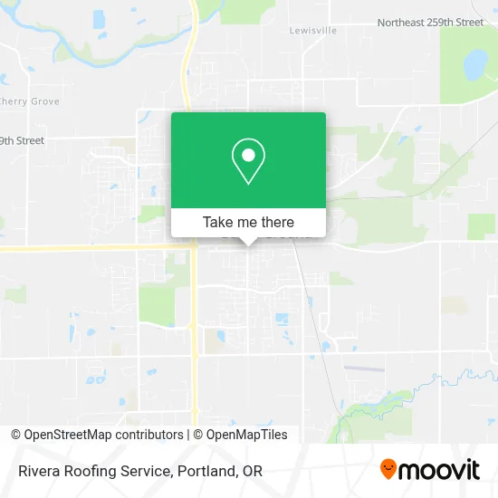 Rivera Roofing Service map