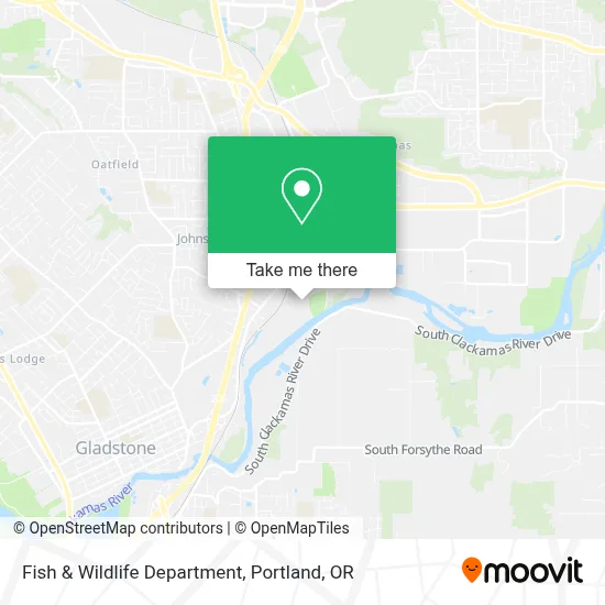 Fish & Wildlife Department map