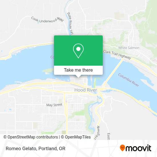 Romeo Gelato map