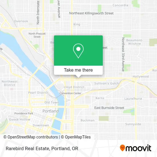 Rarebird Real Estate map