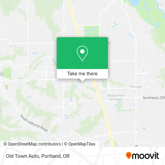Old Town Auto map