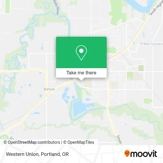 Western Union map