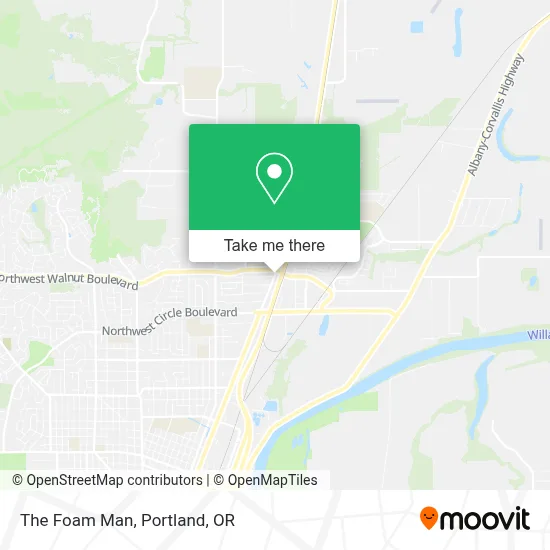 The Foam Man map