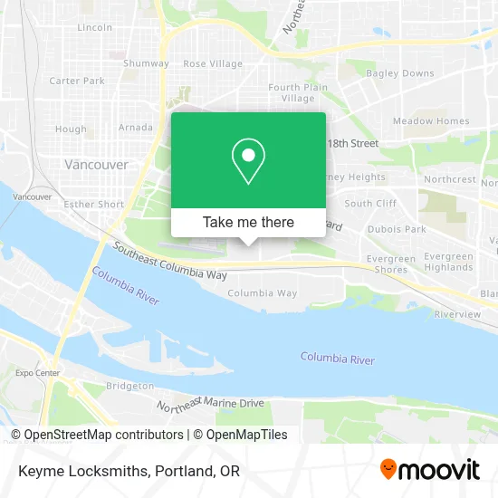 Keyme Locksmiths map