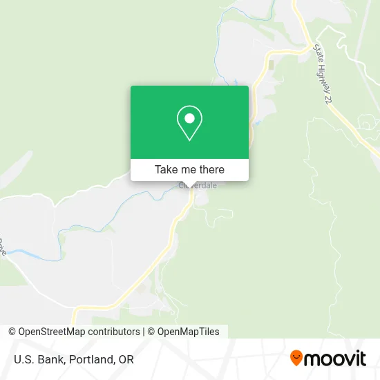 U.S. Bank map