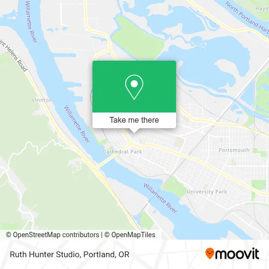 Ruth Hunter Studio map