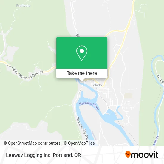 Leeway Logging Inc map