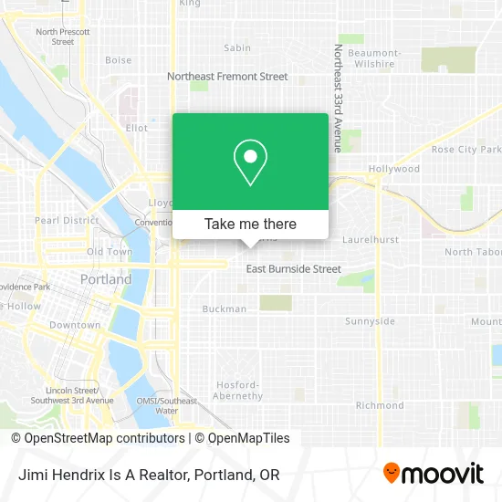 Jimi Hendrix Is A Realtor map