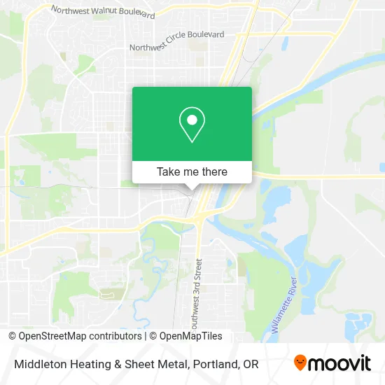 Middleton Heating & Sheet Metal map