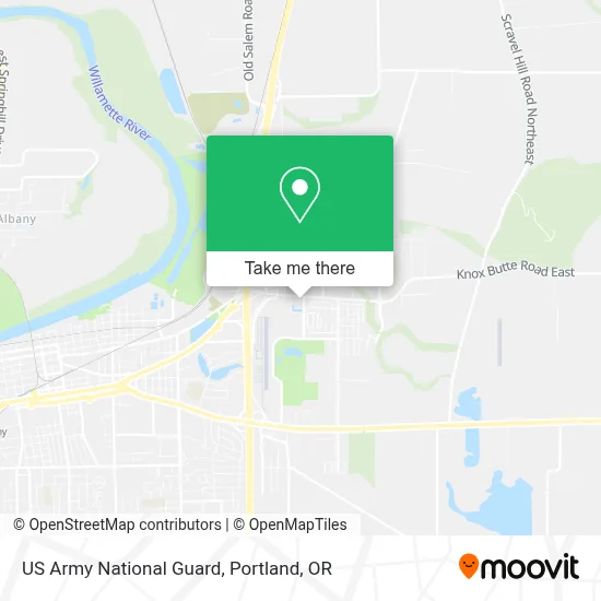 US Army National Guard map
